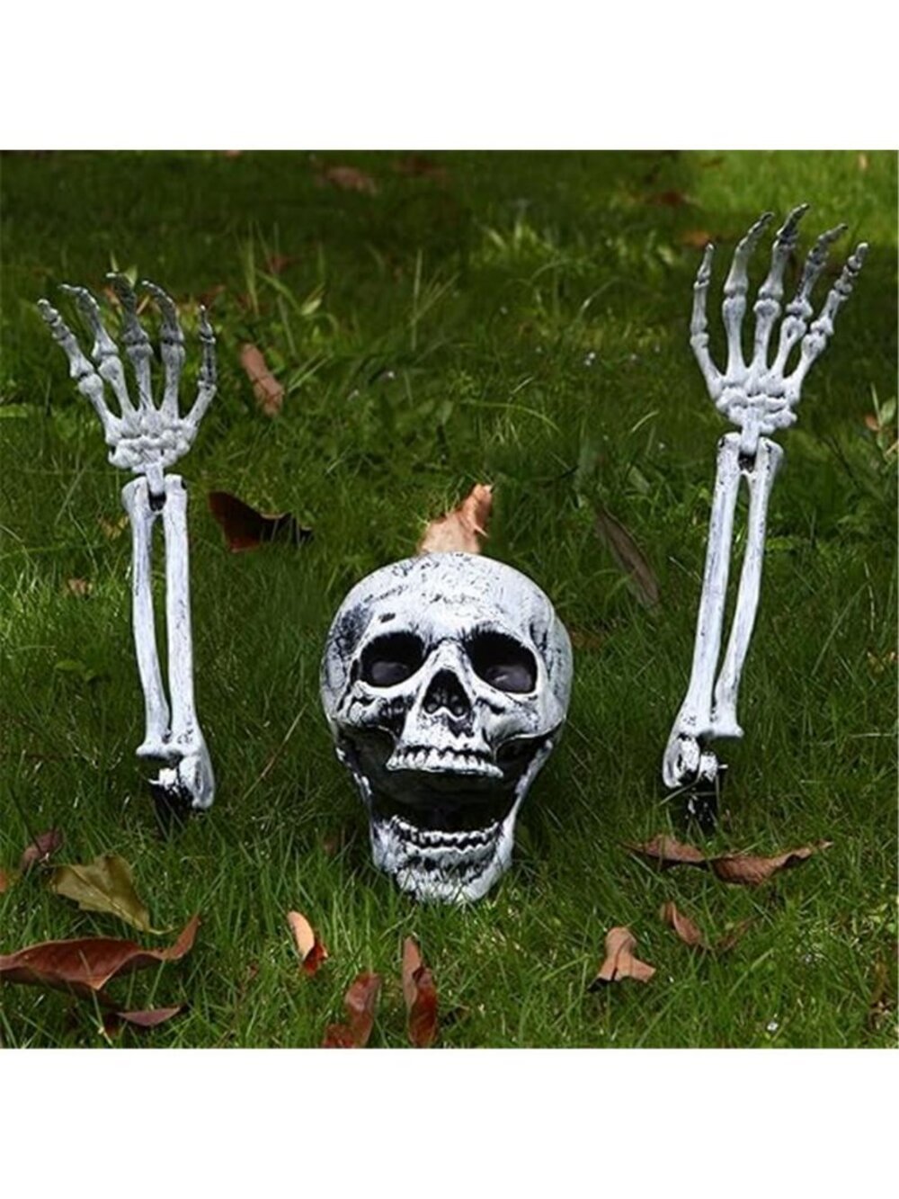 Scary Halloween Decorations Outdoor Skeleton Arms and Hands Life Size Skeleton